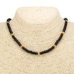 Load image into Gallery viewer, 20&quot; Rasta Coconut Beads Necklace (20 inches)
