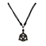 Load image into Gallery viewer, Celtic Triquetra Pendant on Adjustable Rope Necklace
