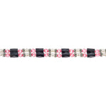 Load image into Gallery viewer, Magnetic Hematite Beaded Wrap Bracelet, Anklet or Necklace with Genuine Fresh Water Pearls (Pink)
