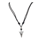 Load image into Gallery viewer, Arrowhead Pendant on Adjustable Rope Necklace
