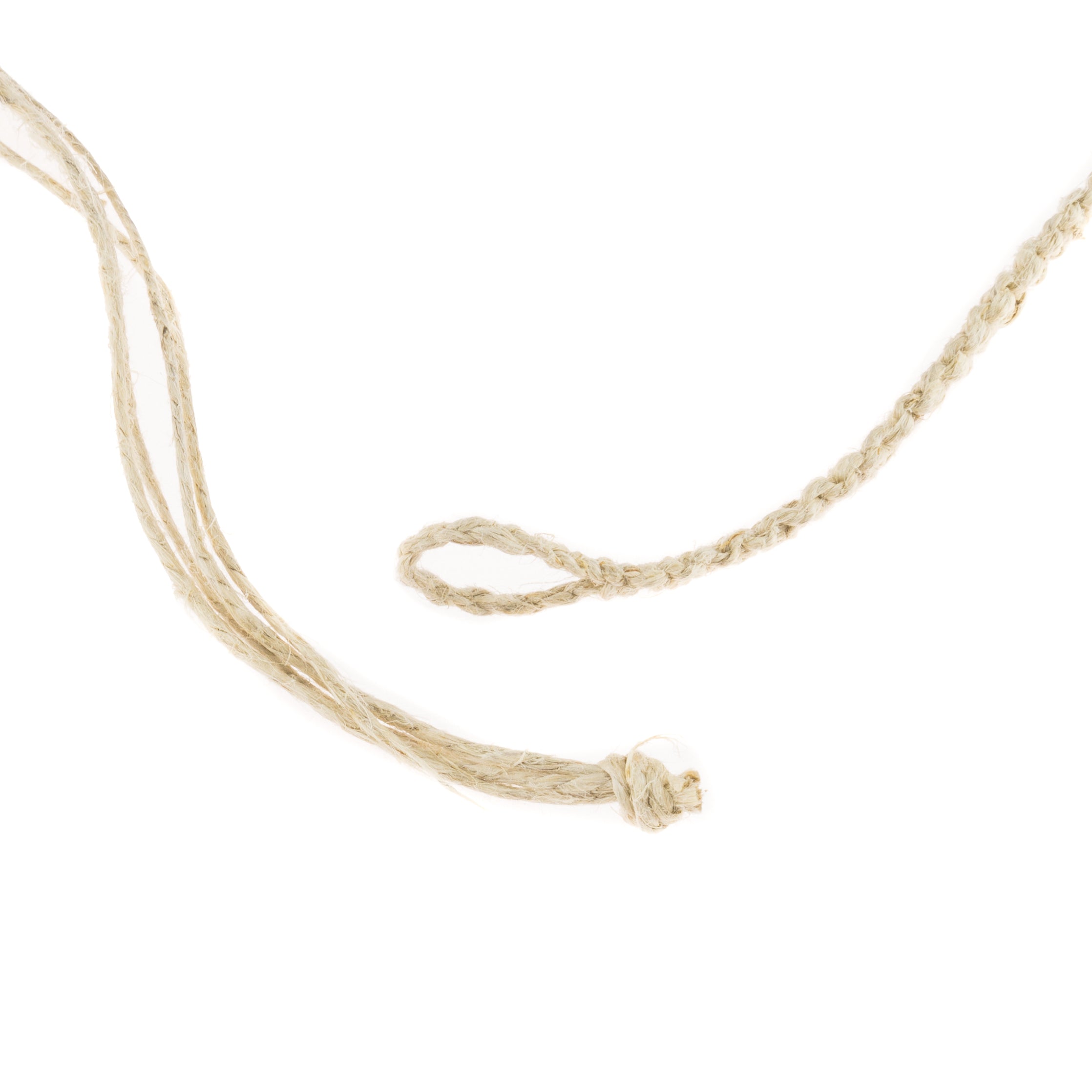 Hemp Choker Necklace With White Clam Black Bead