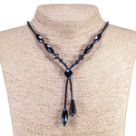 Load image into Gallery viewer, Double Strand Hematite Beads Designer Necklace
