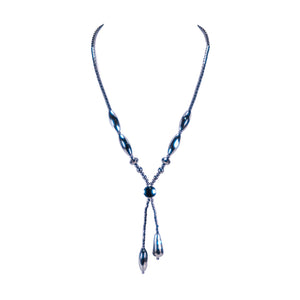 Double Strand Hematite Beads Designer Necklace
