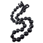 Load image into Gallery viewer, Black Kukui Nut Lei Necklace and Bracelet Set

