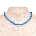 Load image into Gallery viewer, Dark Blue Puka Shell Beads Necklace and Anklet Set
