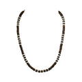 Brown Coconut and Puka Shell Beads Necklace