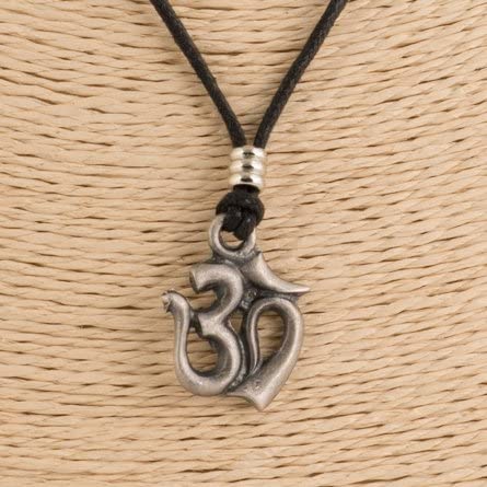 Om Pendant on Adjustable Rope Necklace