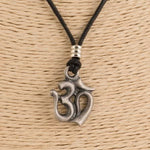 Load image into Gallery viewer, Om Pendant on Adjustable Rope Necklace
