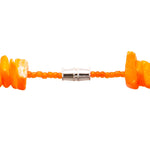 Load image into Gallery viewer, Neon Orange Puka Chip Shell Beads Necklace and Anklet Set
