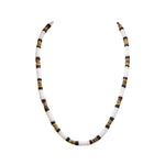 Load image into Gallery viewer, Puka Shell, Black and Tiger Coconut Beads Necklace
