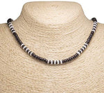 Load image into Gallery viewer, Black Coconut and Puka Shell Beads Necklace
