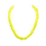 Load image into Gallery viewer, Neon Yellow Puka Chip Shell Beads Necklace and Anklet Set
