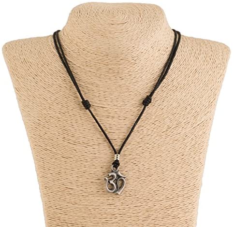 Om Pendant on Adjustable Rope Necklace