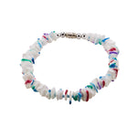 Load image into Gallery viewer, Multicolor Spotted Puka Chip Shells Necklace &amp; Anklet Set
