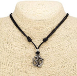 Load image into Gallery viewer, Om Pendant on Adjustable Rope Necklace

