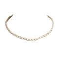 White Cat's Eye on Hemp Choker Necklace
