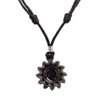 Load image into Gallery viewer, Sun Pendant on Adjustable Rope Necklace
