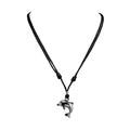 Dolphin Pendant on Adjustable Rope Necklace