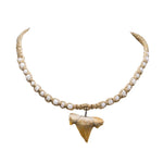 Load image into Gallery viewer, 1&quot;+ Shark Tooth Pendant on Hemp and Puka Shell Beads Necklace
