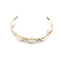 Cowrie and Puka Shell Beads on Hemp Choker Necklace