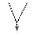 Arrowhead Pendant on Adjustable Rope Necklace