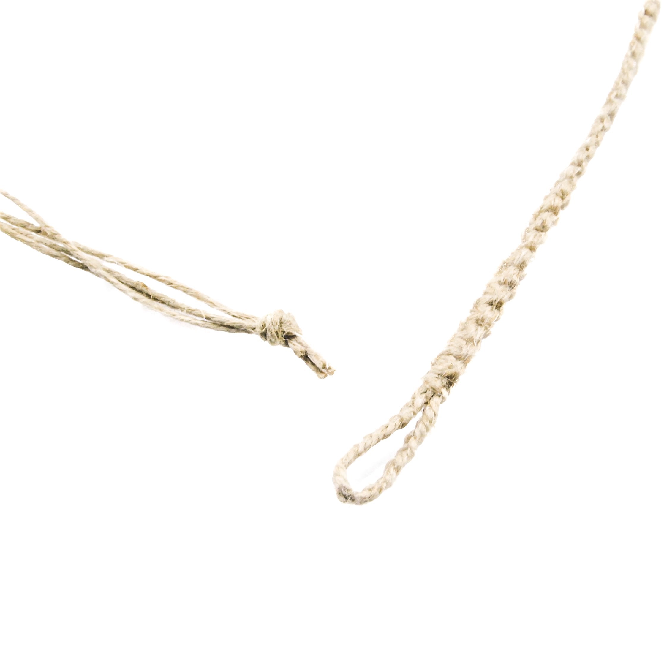 Clear and Iridescent Beads on Hemp Choker Necklace