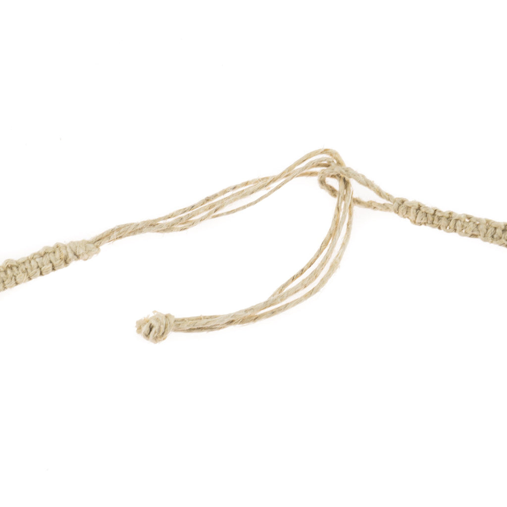 Brown Wood Beads (8mm) on Hemp Choker Necklace