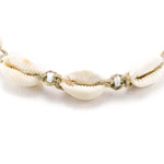 Load image into Gallery viewer, Cowrie and Puka Shell Beads on Hemp Choker Necklace
