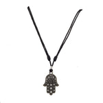 Load image into Gallery viewer, Hamsa Pendant on Adjustable Rope Necklace
