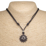 Load image into Gallery viewer, Sun Pendant on Adjustable Rope Necklace

