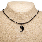Load image into Gallery viewer, Yin and Yang Pendants on Seed Beads Necklaces Set
