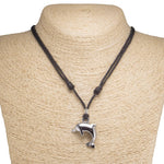 Load image into Gallery viewer, Dolphin Pendant on Adjustable Rope Necklace
