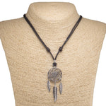 Load image into Gallery viewer, Dreamcatcher Pendant on Adjustable Rope Necklace

