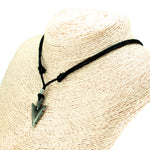 Load image into Gallery viewer, Arrowhead Pendant on Adjustable Rope Necklace
