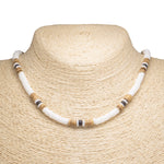 Load image into Gallery viewer, Puka Shell, Tiger and Black Coconut Beads Necklace
