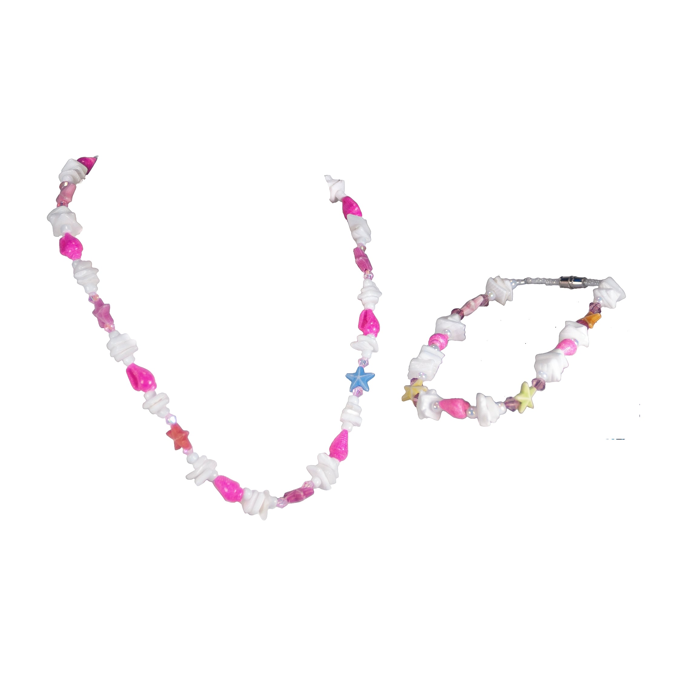 Multicolor Starfish & Puka Shell Necklaces