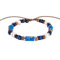 Puka Shell, Coconut Beads and Fimo Tubes Bracelet (Dolphin)