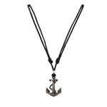 Load image into Gallery viewer, Anchor Pendant on Adjustable Rope Necklace
