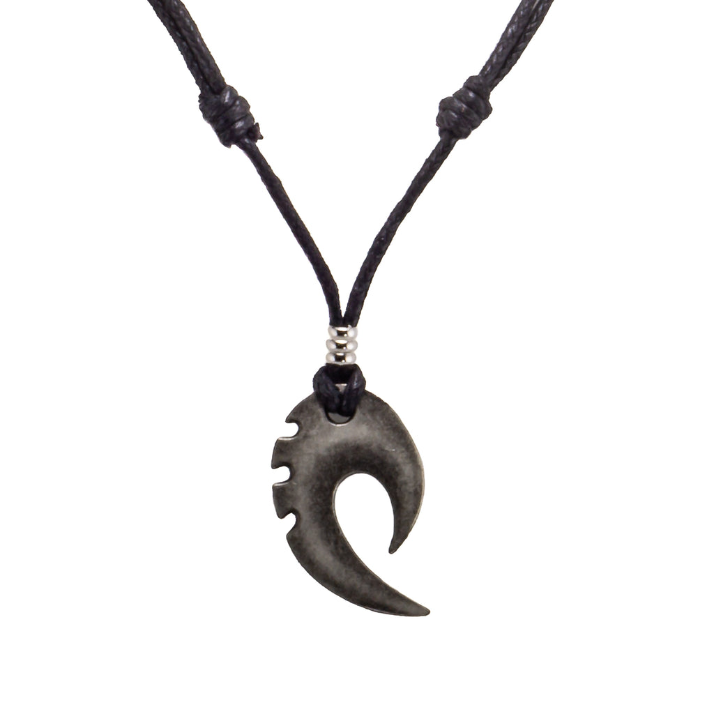 Talon Pendant on Adjustable Rope Necklace
