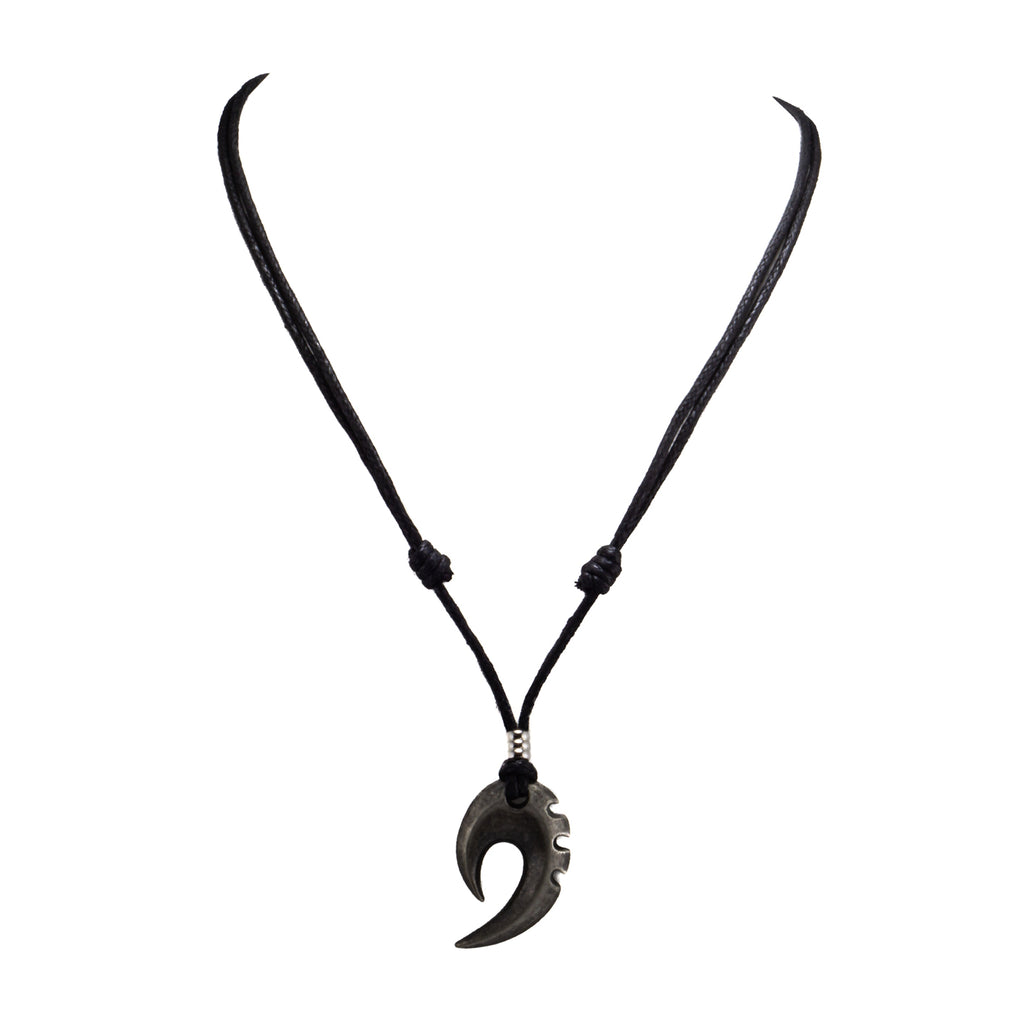 Talon Pendant on Adjustable Rope Necklace