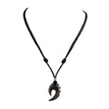 Talon Pendant on Adjustable Rope Necklace