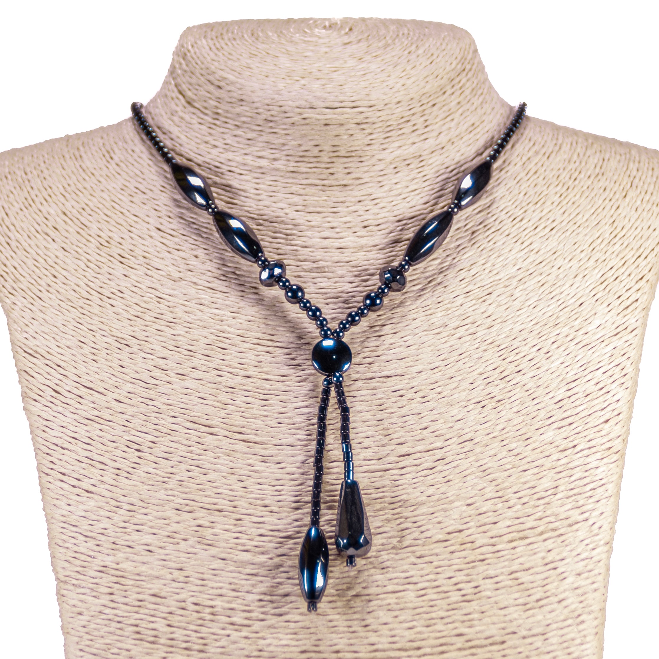 Double Strand Hematite Beads Designer Necklace