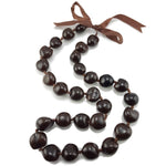 Load image into Gallery viewer, Brown Kukui Nut Lei Necklace and Bracelet Set
