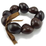 Load image into Gallery viewer, Brown Kukui Nut Lei Necklace and Bracelet Set
