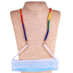 Load image into Gallery viewer, Cotton Wrapped Face Mask Holder (Rainbow)
