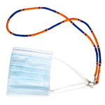 Load image into Gallery viewer, Cotton Wrapped Face Mask Holder (Blue &amp; Orange)
