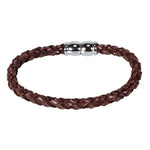 Load image into Gallery viewer, Braided Brown Leather Bracelet
