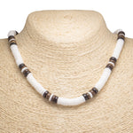 Load image into Gallery viewer, Puka Shell and Brown Coconut Beads Necklace
