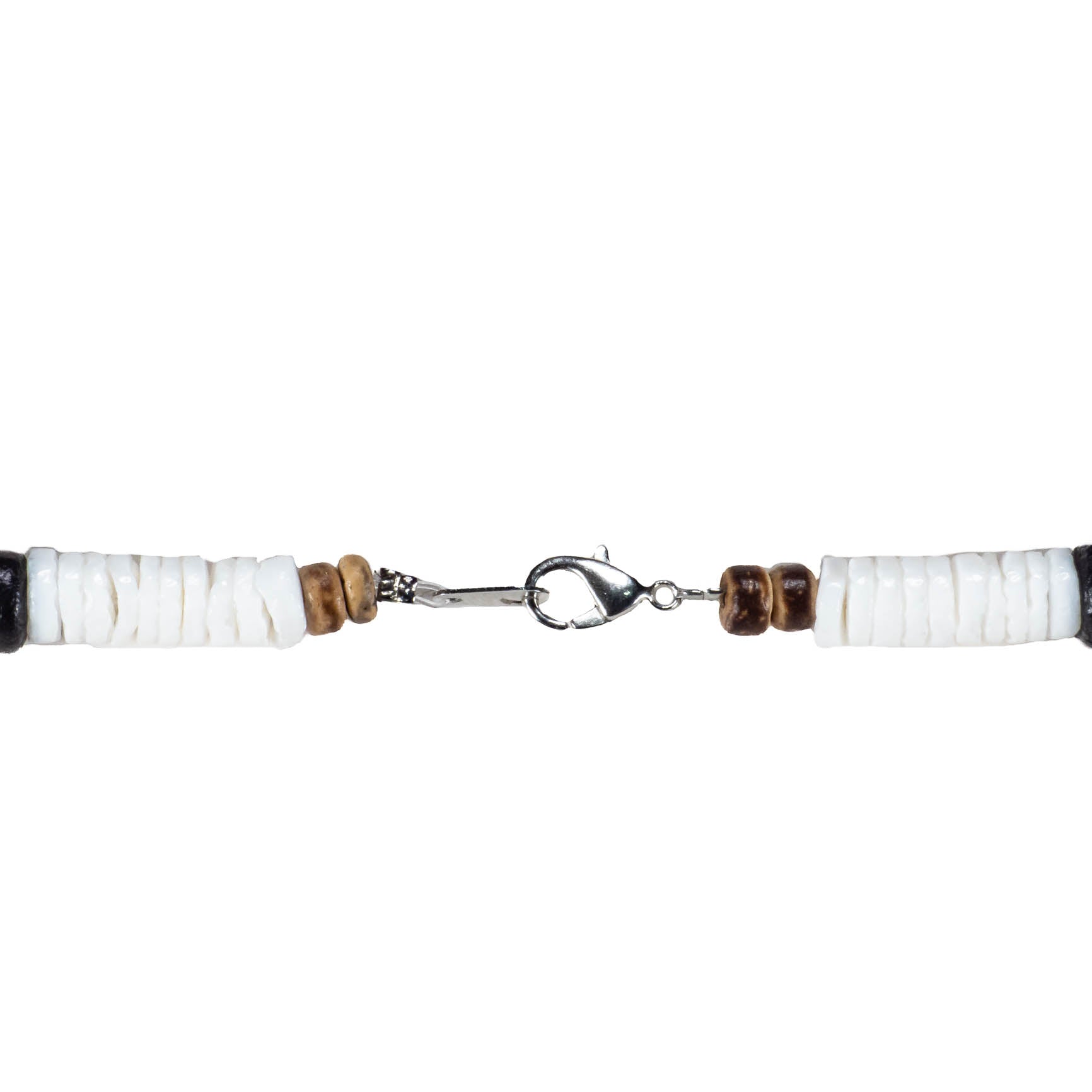 Puka Shell and Tiger Coconut Beads Necklace