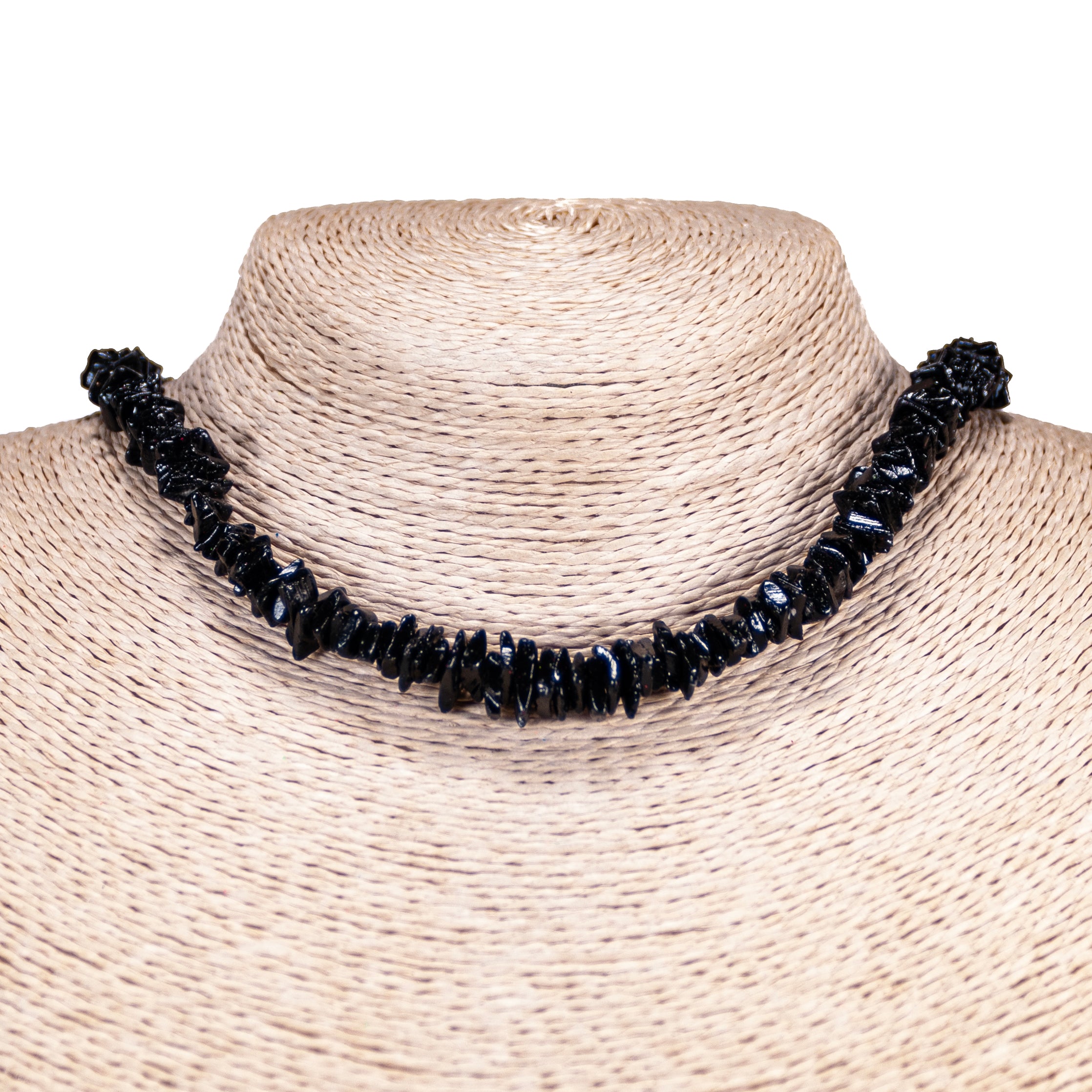 Black Puka Chip Shells Necklace & Anklet Set